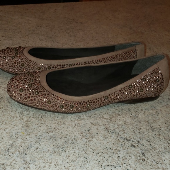 Stuart weitzman studded tan flats - Picture 8 of 8